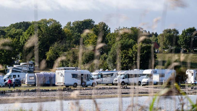 Autocamper bei Lærkelunden Camping