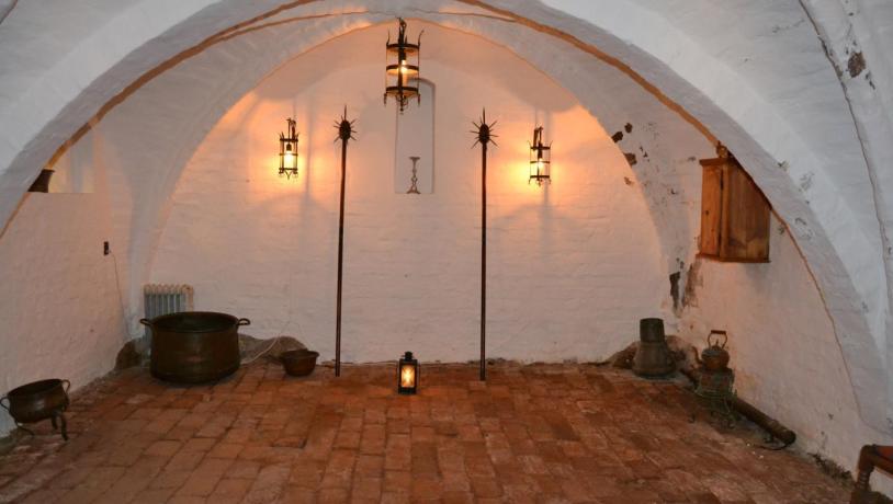 På billedet kan man se den gamle reformationskælder i Apotekergade 11.