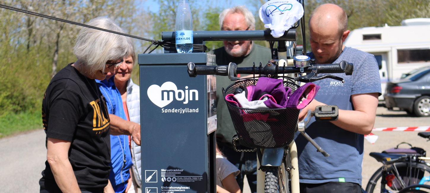 Bikestation in Sønderjylland