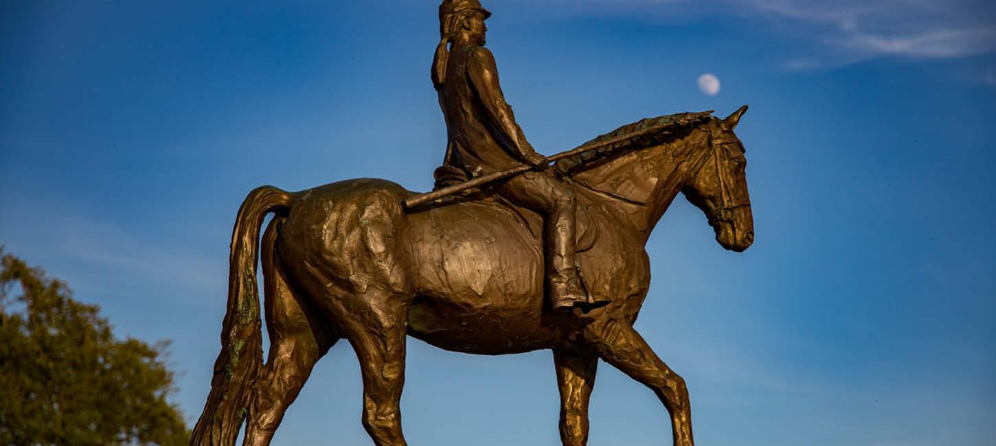Rytterstatue i Sønderborg
