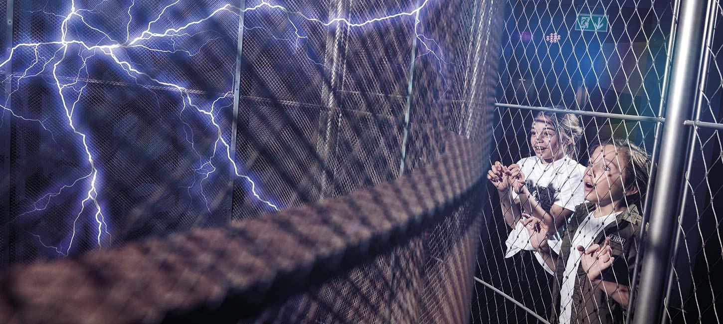 Universe Science Park - Tesla spole på nært hold