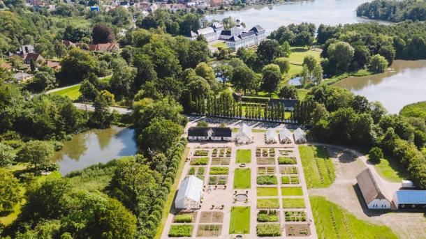 Den kongelige køkkenhave (Der königliche Küchengarten) - Luftaufnahme