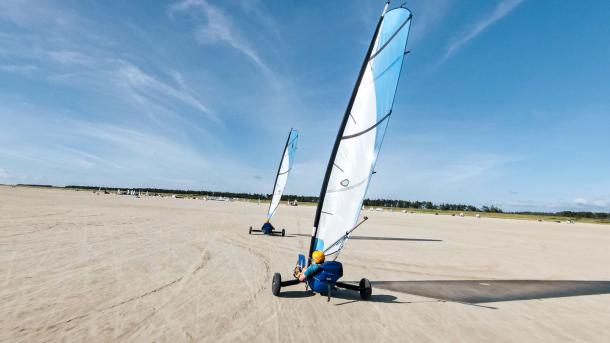 Strandsurfere på Sønderstrand, Rømø