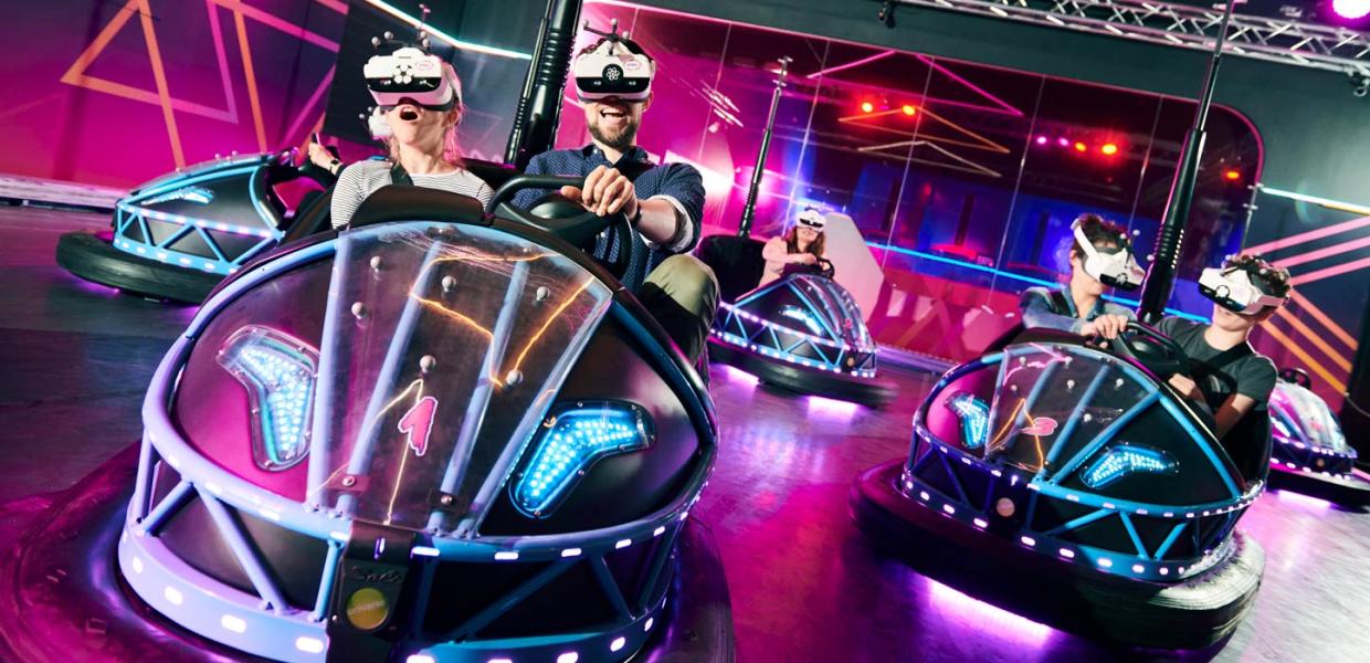 VR bumpercars i Universe Science Park