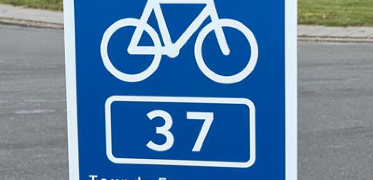 Regional cykelrute 37 skilt