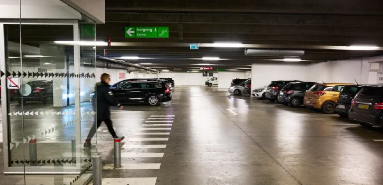 Parkeringskælder i Borgen Shopping - Sønderborg