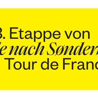 Tour de France foldekort forside DE