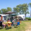 Campingwagen bei Gammelbro Camping