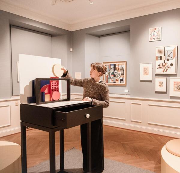 Far og søn på Brundlund Slot i Aabenraa