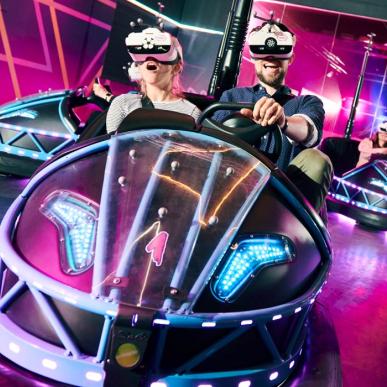 VR bumpercars i Universe Science Park