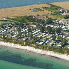 Luftfoto af Drejby Strand Camping