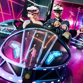 VR bumpercars i Universe Science Park