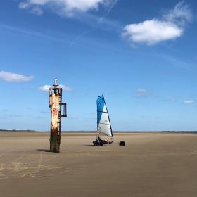 Strandsurfing på Rømø