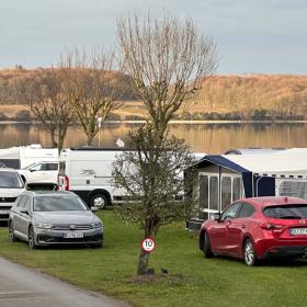 Forårsstemning på campingpladsen i Sandskær