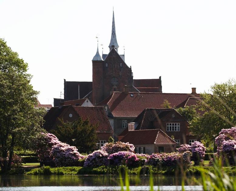 Haderslev Domkirke set fra Haderslev Dam